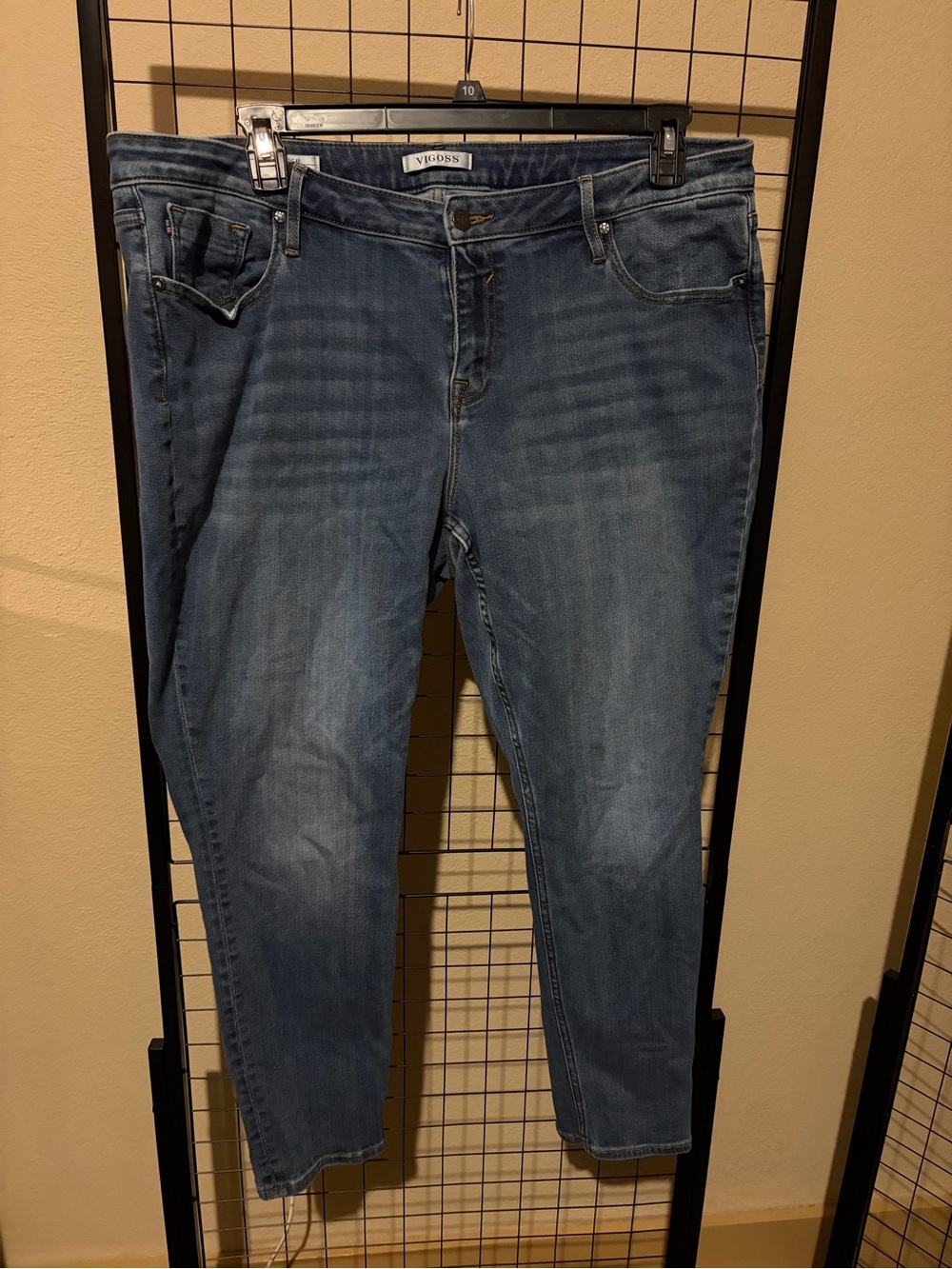 Vigoss Women's Medium Wash Skinny Ankle Jeans